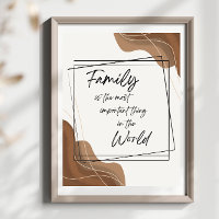 Boho Style Art Family is the Most Important Thing 