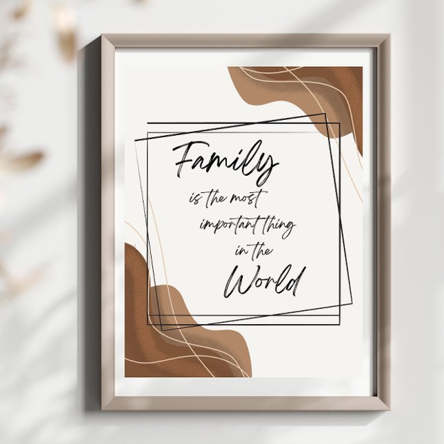 Boho Style Art Family is the Most Important Thing  Poster (Creator Uploaded)