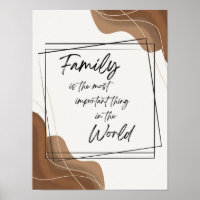 Boho Style Art Family is the Most Important Thing