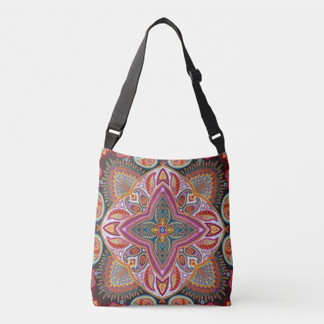 Boho style crossbody bag (Front)