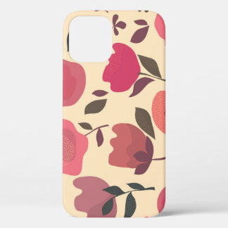 Boho Style Dust Floral Pattern. iPhone 12 Case