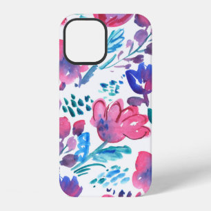 boho style floral rustic hand drawn illustration. iPhone 12 case