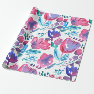 boho style floral rustic hand drawn illustration. wrapping paper