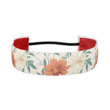 Boho style flowers pattern light colours