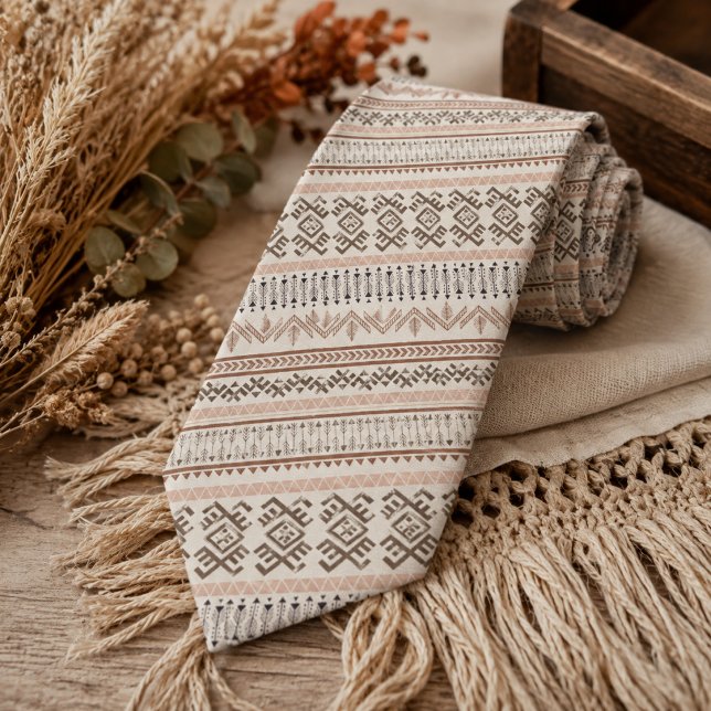 Boho Style Pattern Tie (Creator Uploaded)