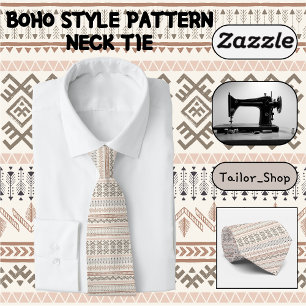 Boho Style Pattern Tie