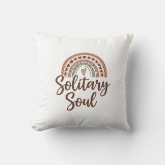 Boho style solitary soul design cushion