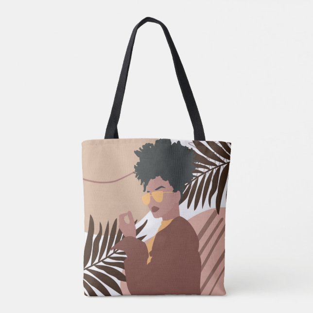 Boho Stylin Modern  Tote Bag (Back)
