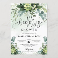 Boho succulent floral foliage eucalyptus wedding