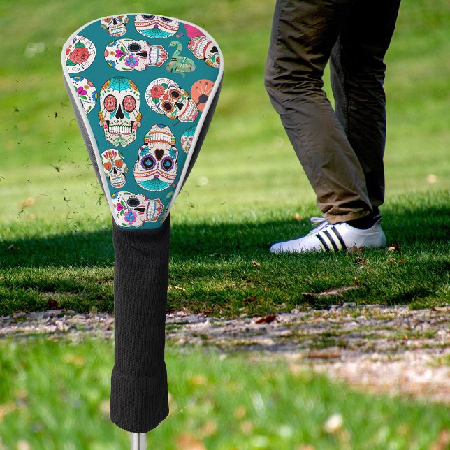 Boho Sugar Skulls Golf Head Cover (Creator Uploaded)