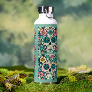 Boho SugarSkulls  Water Bottle
