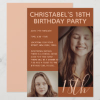 Boho Summer Brown Terracotta Trendy Birthday Party