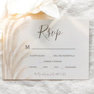 Boho summer pampas grass watercolor rsvp