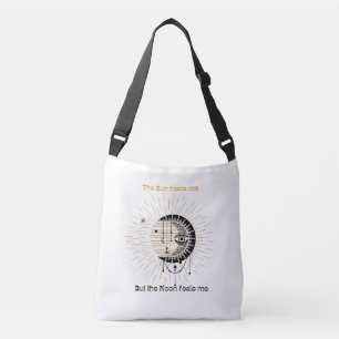 Boho Sun and Moon  Crossbody Bag