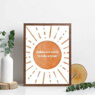 Boho Sun Baby Shower Sign