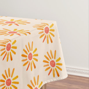 Boho Sun Birthday Baby Shower Gender Neutral Girl Tablecloth