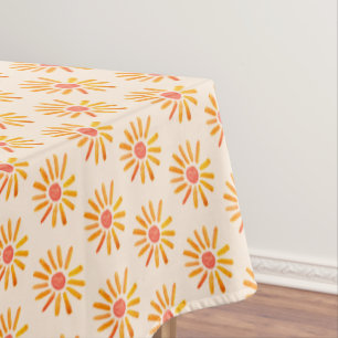 Boho Sun Birthday Baby Shower Gender Neutral Girl  Tablecloth