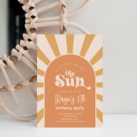Boho Sun Birthday Invitation | Girl Sun Invitation
