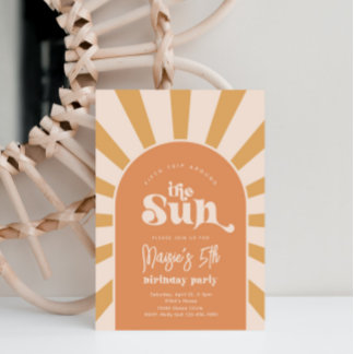 Boho Sun Birthday Invitation | Girl Sun Invitation