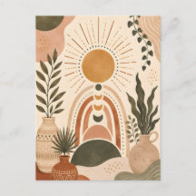 Boho Sun & Botanical Art