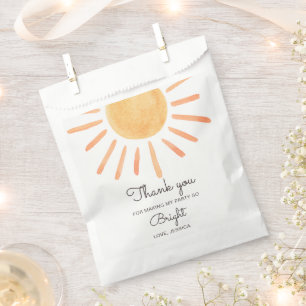 Boho Sun Favors Summer Little Sunshine Birthday Favour Bags