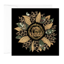 Boho Sun Kissed Sunflower Magnetic Card