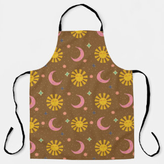 Boho Sun & Moon Celestial  Apron
