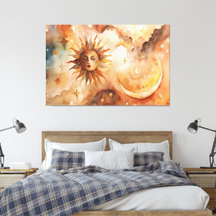 Boho Sun & Moon Minimal Celestial Decor for Home