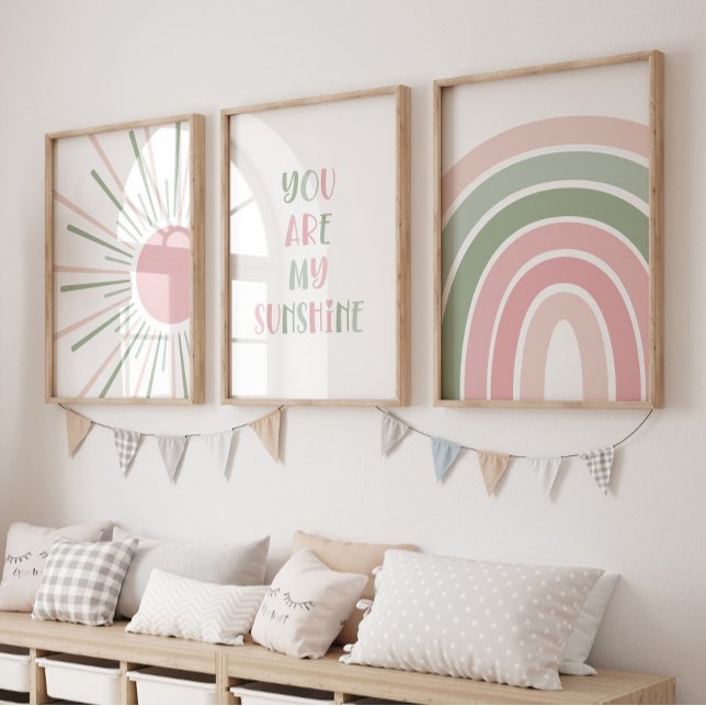 Boho Sun Quote Rainbow Kids Room (Creator Uploaded)