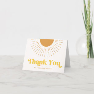 Boho Sun Thank You Card