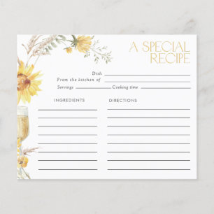 Boho Sunflower Bridal Shower Recipe