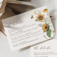 Boho Sunflower Golden Rays Floral Wedding Details