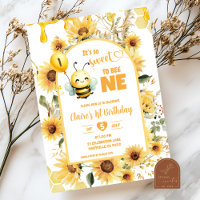 Boho Sunflower Sweet to Bee One Birthday