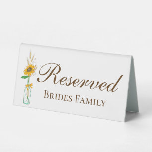 Boho Sunflower Yellow Floral Wedding Reserved