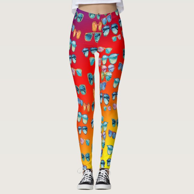 Boho sunglasses  Summervibes Leggings (Front)