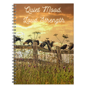 Boho Sunrise Field Classic Notebook