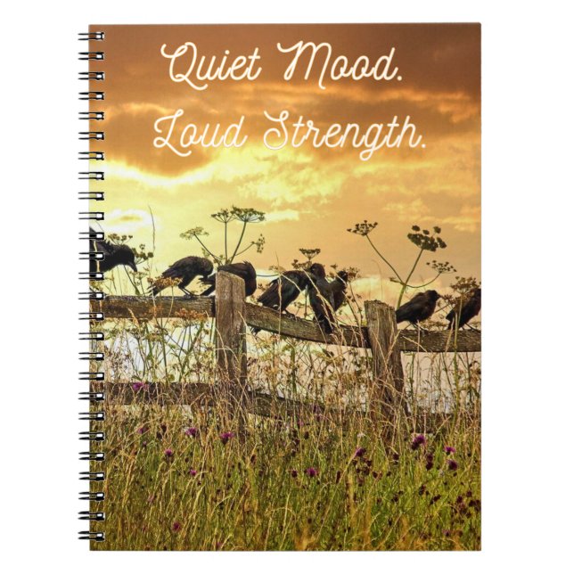 Boho Sunrise Field Classic Notebook (Front)