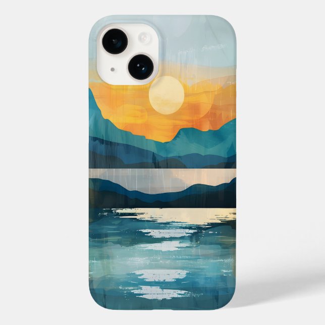 Boho Sunset Mountains  Case-Mate iPhone Case (Back)