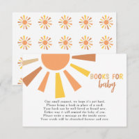 Boho Sunshine Baby Shower Book Request