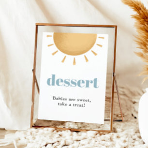 Boho Sunshine Baby Shower Dessert Sign