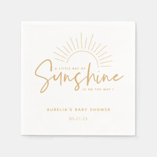 Boho Sunshine Baby Shower Napkin