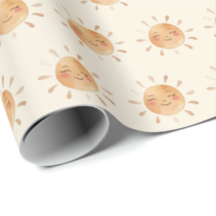 Boho Sunshine Gender Neutral Wrapping Paper