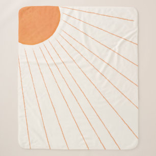 Boho Sunshine Sherpa Blanket