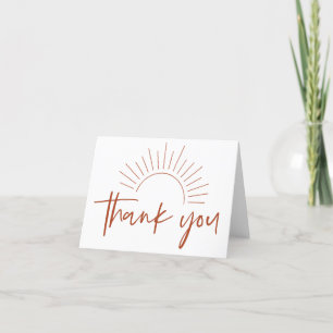 Boho Sunshine Thank You Card