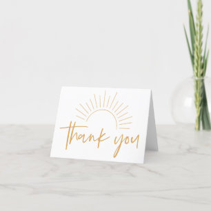 Boho Sunshine Thank You Card
