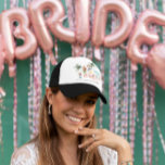 Boho Surf Beach | Bachelorette Monogram Trucker Hat<br><div class="desc">Give this adorable hat to your bridesmaids for your bachelorette or wedding weekend! Our fun hats are the perfect way for your crew to get all the attention everywhere you and your gals go! This collection is about summer mood, wind, sun and sea. Perfect for your beachy bridal shower celebration....</div>