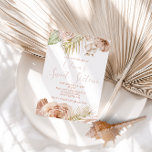 Boho Sweet Sixteen Floral 16th Birthday Invitation<br><div class="desc">Boho Sweet 16 Birthday with dried flowers.</div>