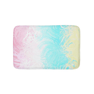 Boho Swirly Groovy Abstract Genderflux Pride Flag Bath Mat