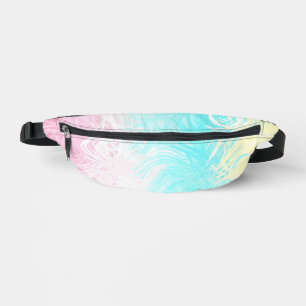 Boho Swirly Groovy Abstract Genderflux Pride Flag Bum Bags
