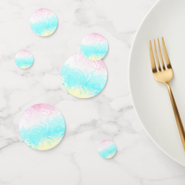 Boho Swirly Groovy Abstract Genderflux Pride Flag Confetti (Group)